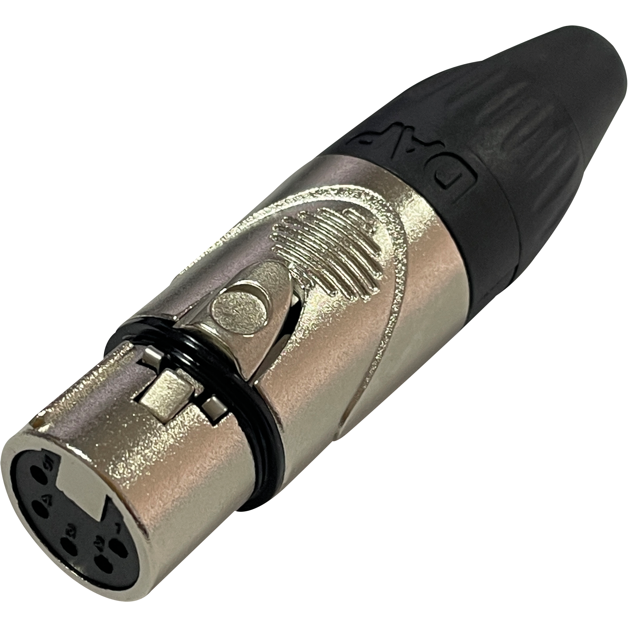 DAP Audio XLR 5P X-type - female Black end cap - nickel housing XFX205NB