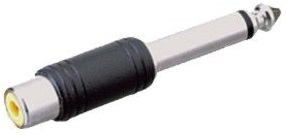 EK Audio Adaptador Rca Hembra - Jack Mono 1/4 A084 A084