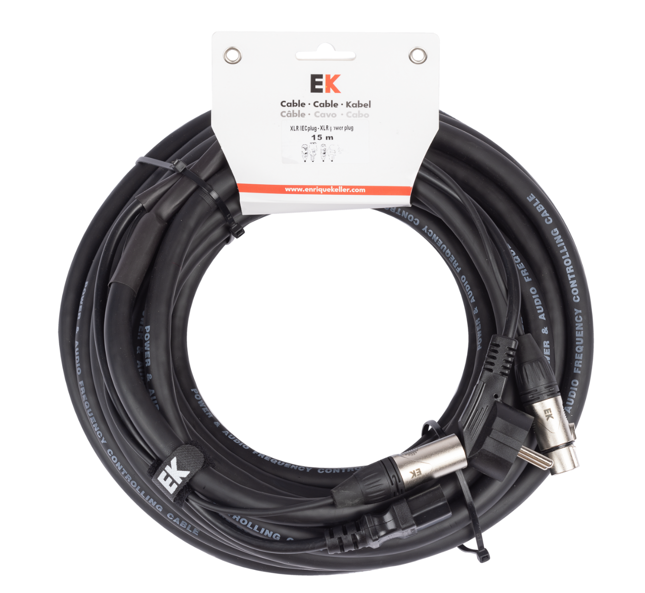 EK Audio Cable Mixto Audio - Alimentación 15M PA00315