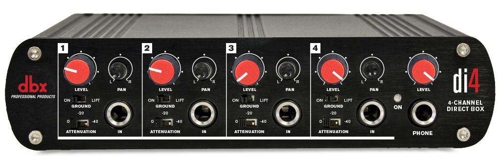 DBX DI4 Caja directa de 4 canales DI4