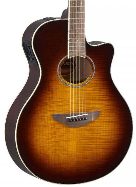 YAMAHA APX 600FM TBS Tobacco Brown SB Guitarra Electro Acustica APX 600FM TBS