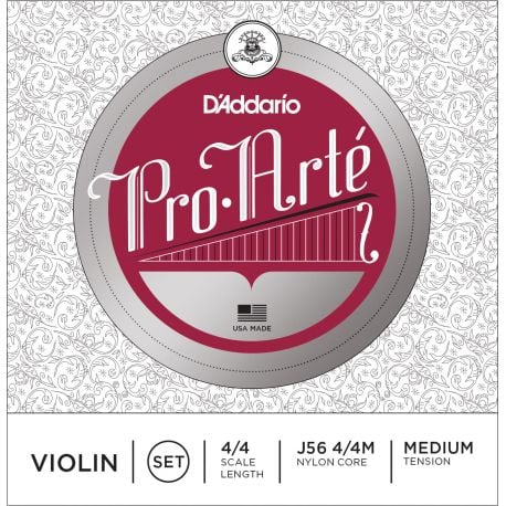D´addario J56 Pro Arte 4/4 M Cuerdas para violín, tensión media J56 Pro Arte Violín 4/4M