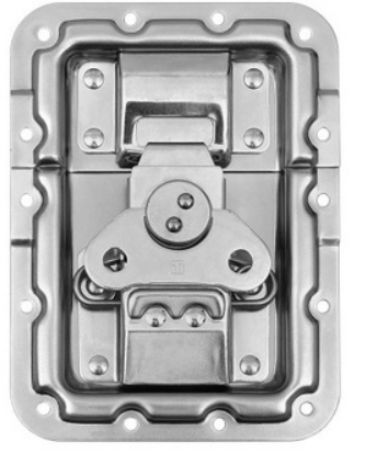 Adam Hall Hardware 172572 - Cierre de Mariposa grande con Paso Perfil Profundidad 9 mm con Protección remachada 172572