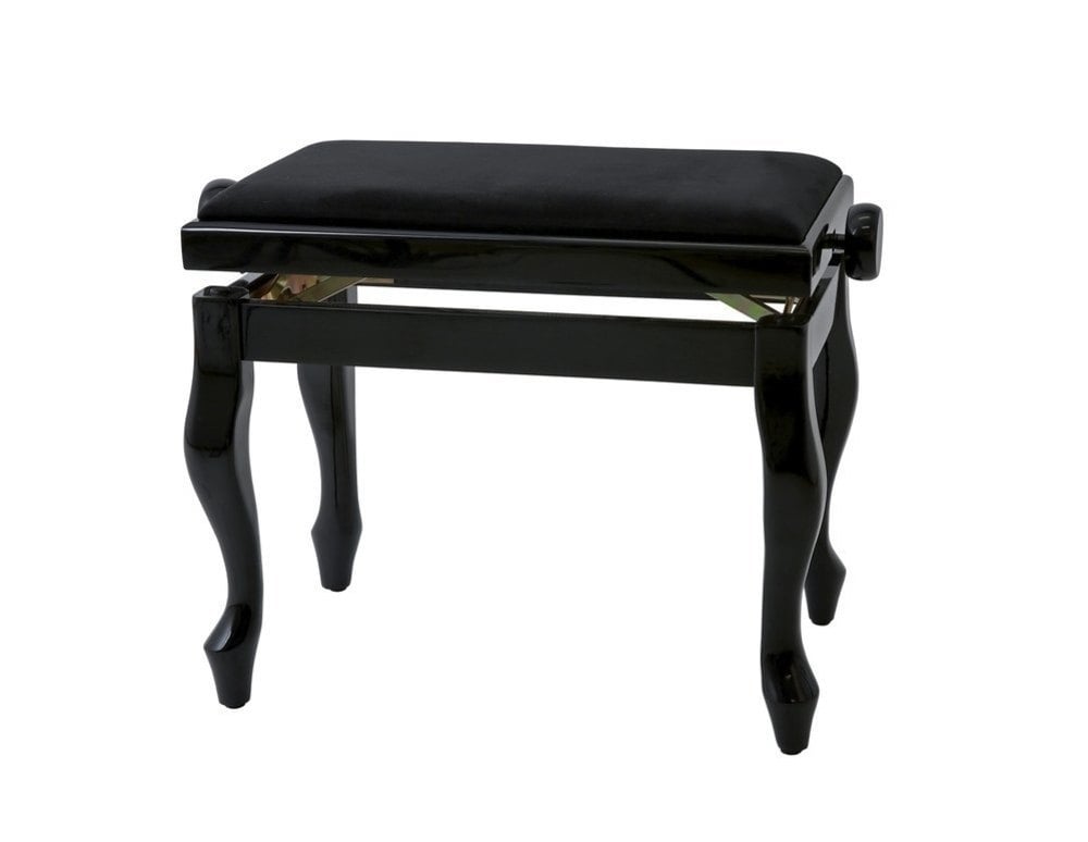 GEWA 130330 Banqueta de Piano Deluxe Classic Negro Brillante 130330