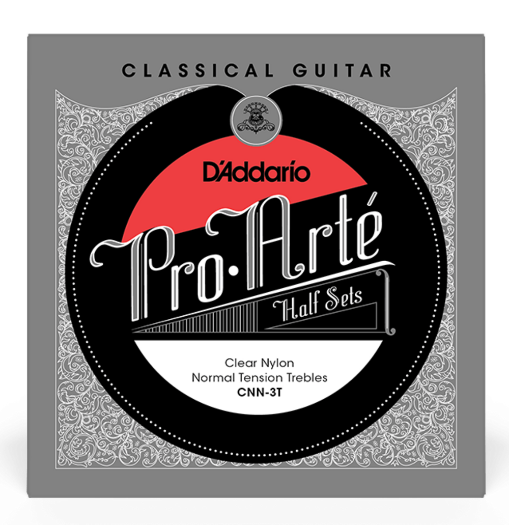 D Addario CNN-3T Cuerda Clásica Medio Conjunto de Agudos de Tensión Normal D'Addario CNN-3T Pro-Arte Clear Nylon Classical Gu