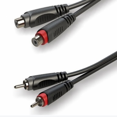Soundsation Cable adaptador GL-2RCAM2RCAF 2xRCA macho - 2xRCA hembra / 3 m GL-2RCAM2RCAF