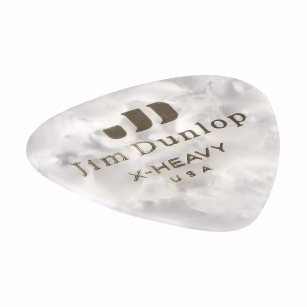 Dunlop Pack 72 Púas Genuine Celluloid Classic Blanco Perlado - X Heavy ADU483R04EXH