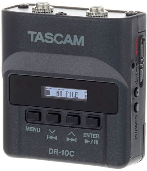 Tascam DR 10CS Grabador portatil para microfonos lavalier Sennheiser DR10CS