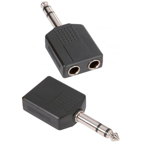 Audibax ADP12 Adaptador Jack Stereo a 2 Jack Hembras Mono ADP12