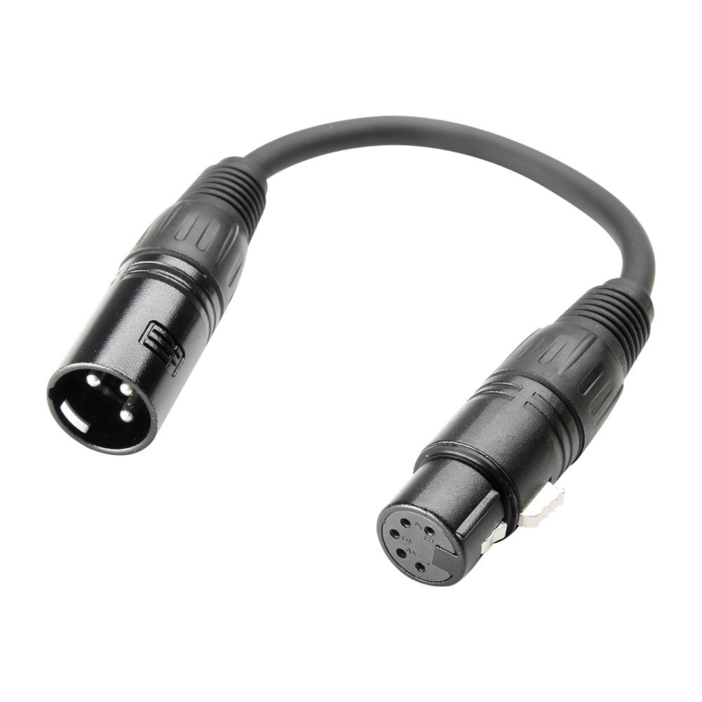 Adam Hall Cables K3 DHM 0020 Adaptador DMX de XLR 5 Pines hembra a XLR 3 Pines macho 0,2 m K3 DHM 0020