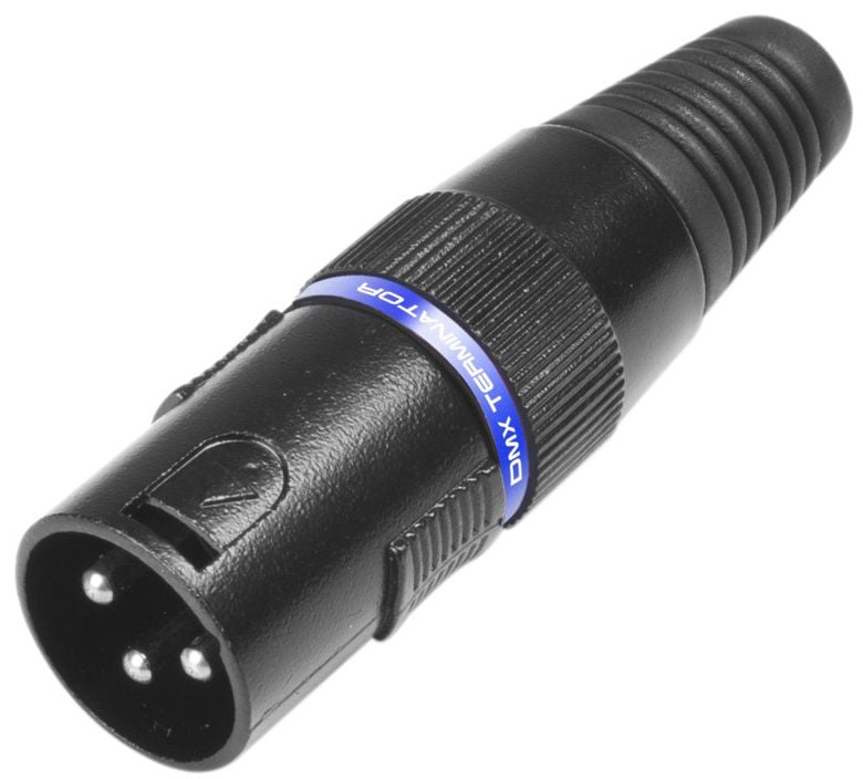 Adam Hall K3 DMX T 3 Par de Conectores DMX con terminación integrada de 120 ohmios Conector DMX con terminación integrada de