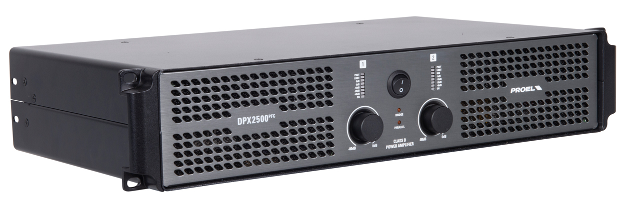 Proel DPX2500PFC. Amplificador de Potencia Clase D con SMPS y PFC DPX2500PFC