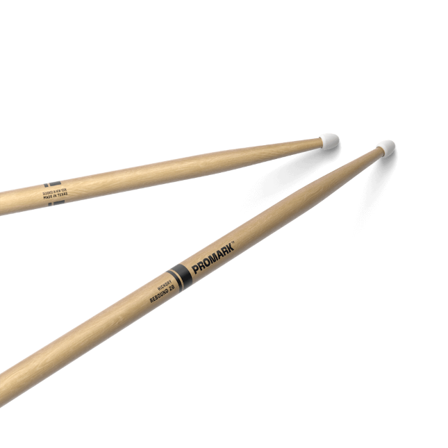 ProMark RBH625N Baqueta Rebound 2B Raw Nogal americano con punta de nailon RBH625N