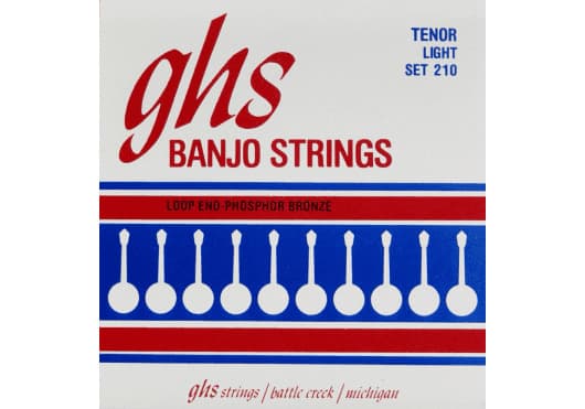 GHS Juego Banjo Stainless Steel Tenor Light 09-28 CGH210