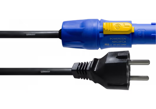 Cordial Cable PowerCON/Schuko 3m ELCCFCA3S