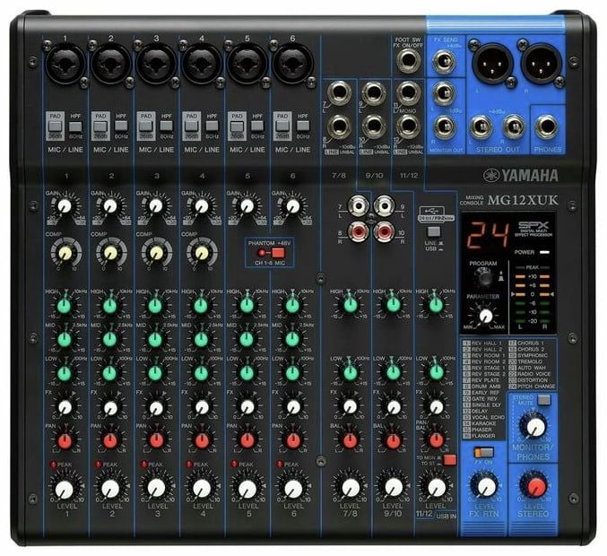 YAMAHA MG 12XUK Mezclador 12 Canales USB MG 12XUK