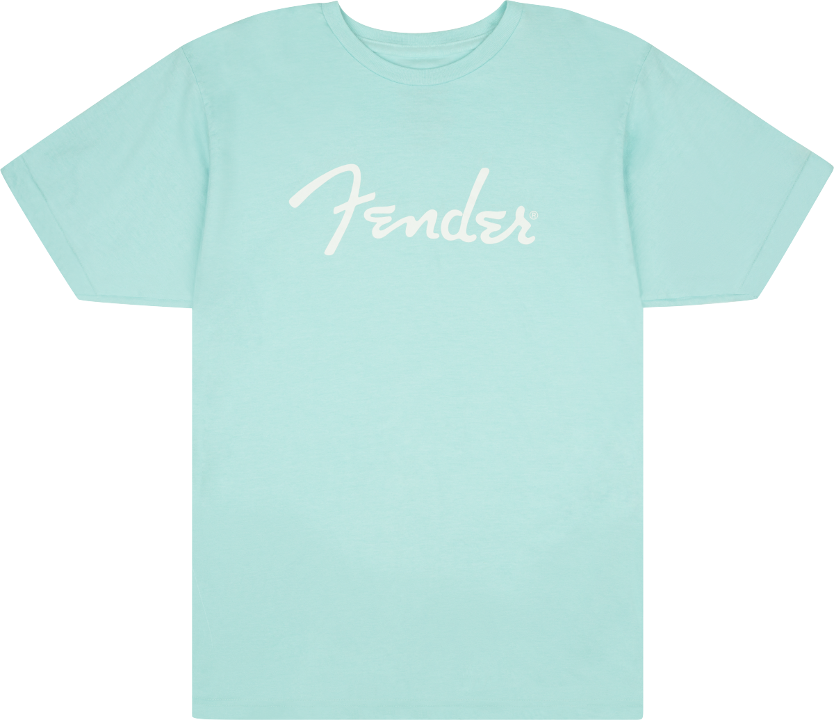 Fender Spaghetti Logo T-Shirt Daphne Blue M Spaghetti Logo