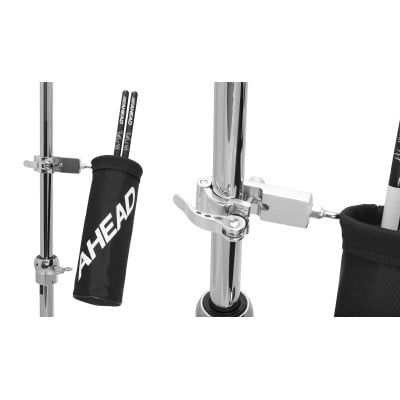 Ahead AHSH Compact Stick Holder, Quick Release Clamp, Ballistic Flat Folding Sack, Fits.625 to 1.0 tubing AHSH