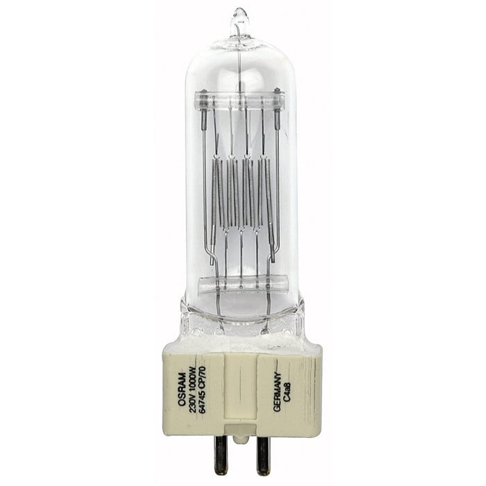 Osram T-11/19 1000W/220V GX9.5 64744 Lámpara Halógena T-11/19 1000W/220V GX9.5