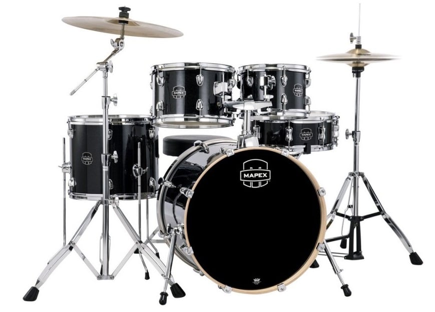 Mapex VE5045FTCVH Venus Black Galaxy Sparkle Herrajes y Platos Incluídos VE5045FTCVH