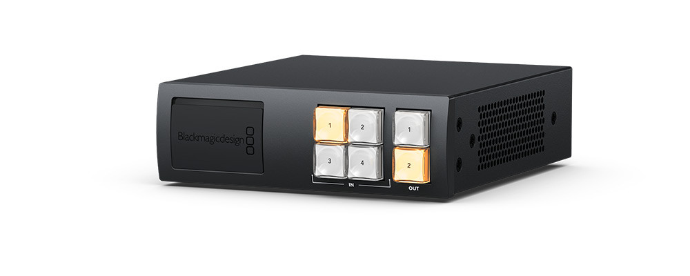 Blackmagic VHUBSMTG12G0402 Videohub Mini 4x2 12G VHUBSMTG12G0402