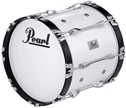 Pearl Bombo Pearl Competitor Marching 16 X 14\" - Pure White PPUCMB1614-33
