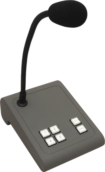 Apart Biamp MICPAT-4 Micrófono de sobremesa para megafonía de 4 zonas MICPAT 4