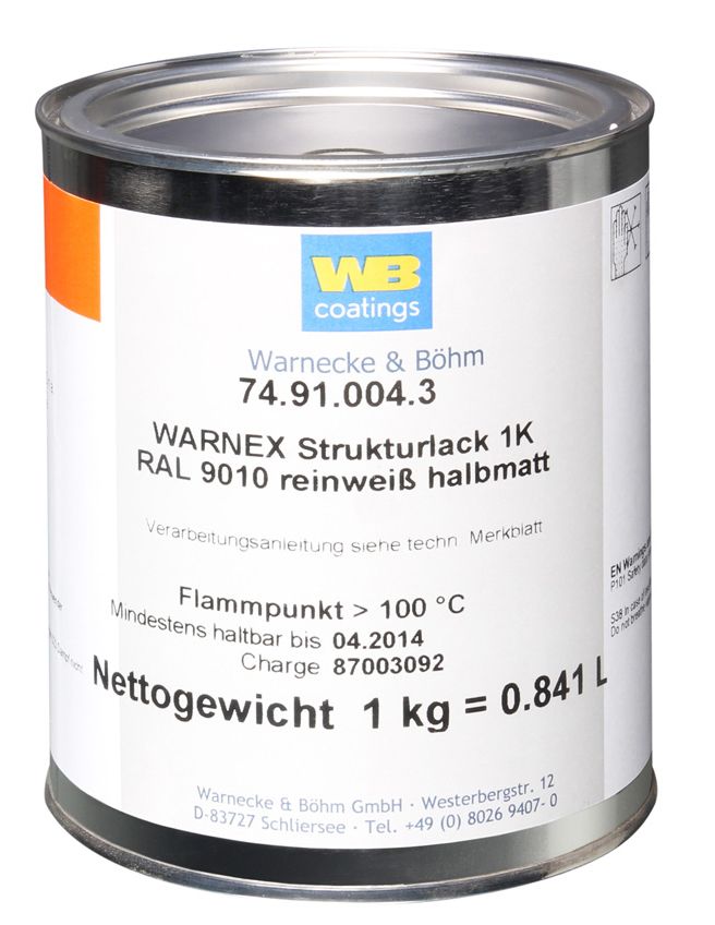 Warnex 0131WH Textura pintura Blanco1 kg Warnex 0131WH