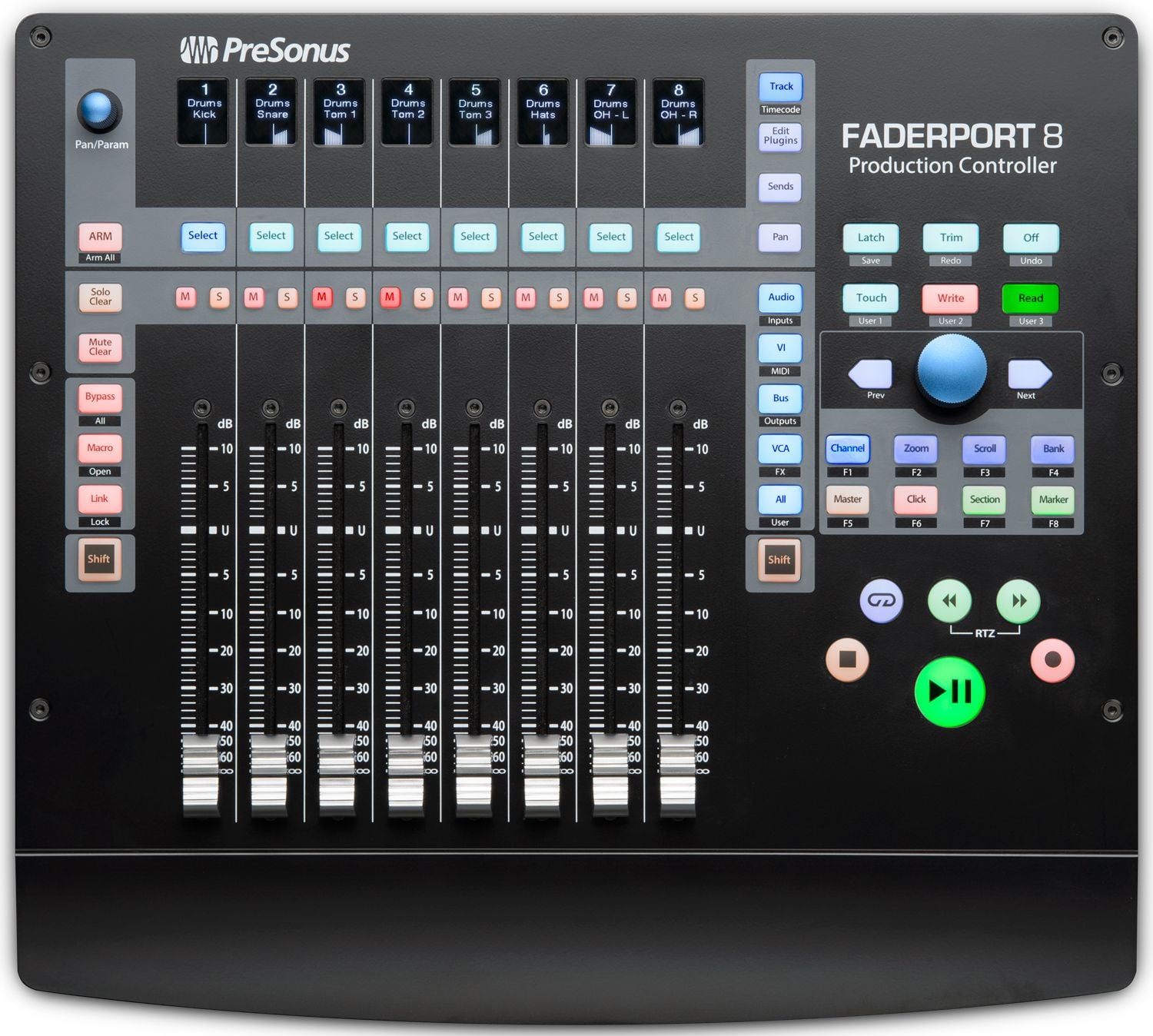 Presonus FADERPORT 8 Controlador de producción DAW FADERPORT 8