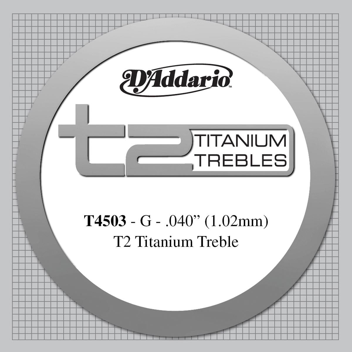D´addario T4503 T2 Titanium Cuerda Suelta para Guitarra Española T4503 T2 Titanium