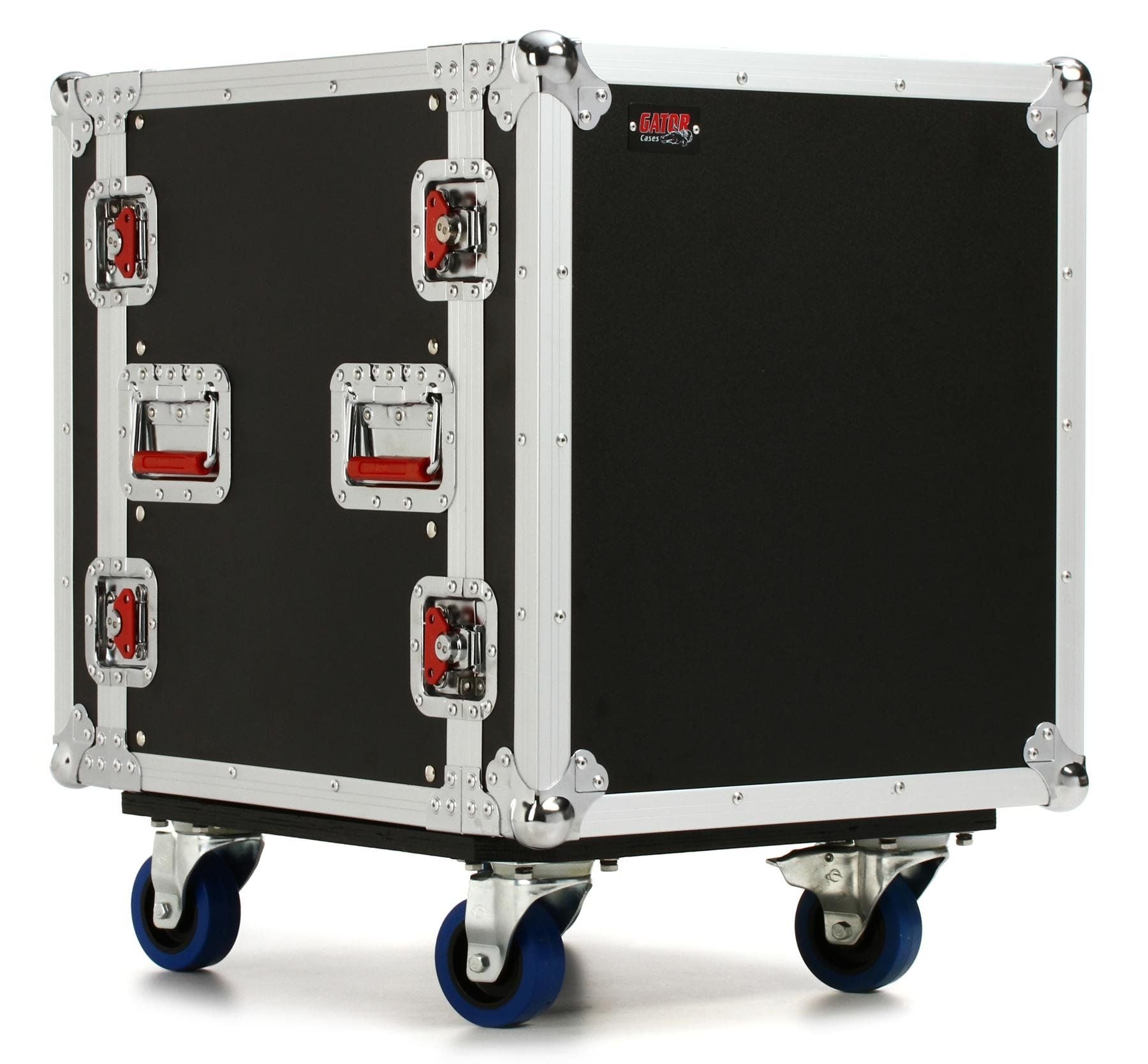 Gator G-TOUR-14UCAST Flightcase de Madera con Ruedas para 14 Unidades de Rack G-TOUR-14UCAST