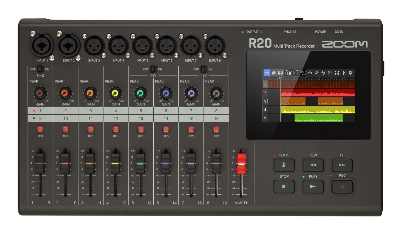 Zoom R20 Grabador Digital Multipista/ Interface De Audio Con Pantalla Táctil R20