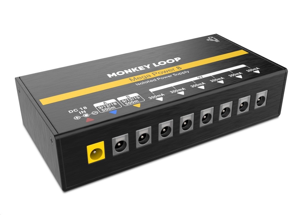 Monkey Loop Mega Power 8 Fuente Alimentación Para Pedales Mega Power 8