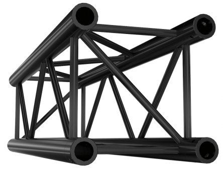 Showtec GQ30100HDB Straight 1000mm Heavy Duty Black Pro-30 Square G Truss GQ30100HDB