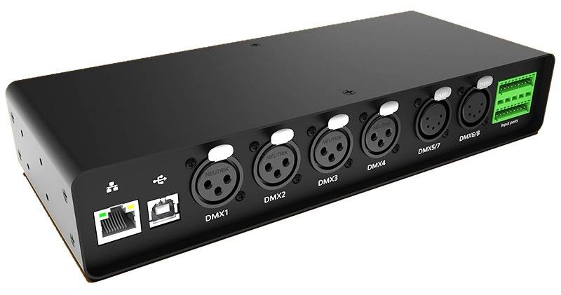 Sunlite RC de 3072 canales DMX y 6 salidas XLR Sunlite RC de 3072 canales DMX y 6 salidas XLR