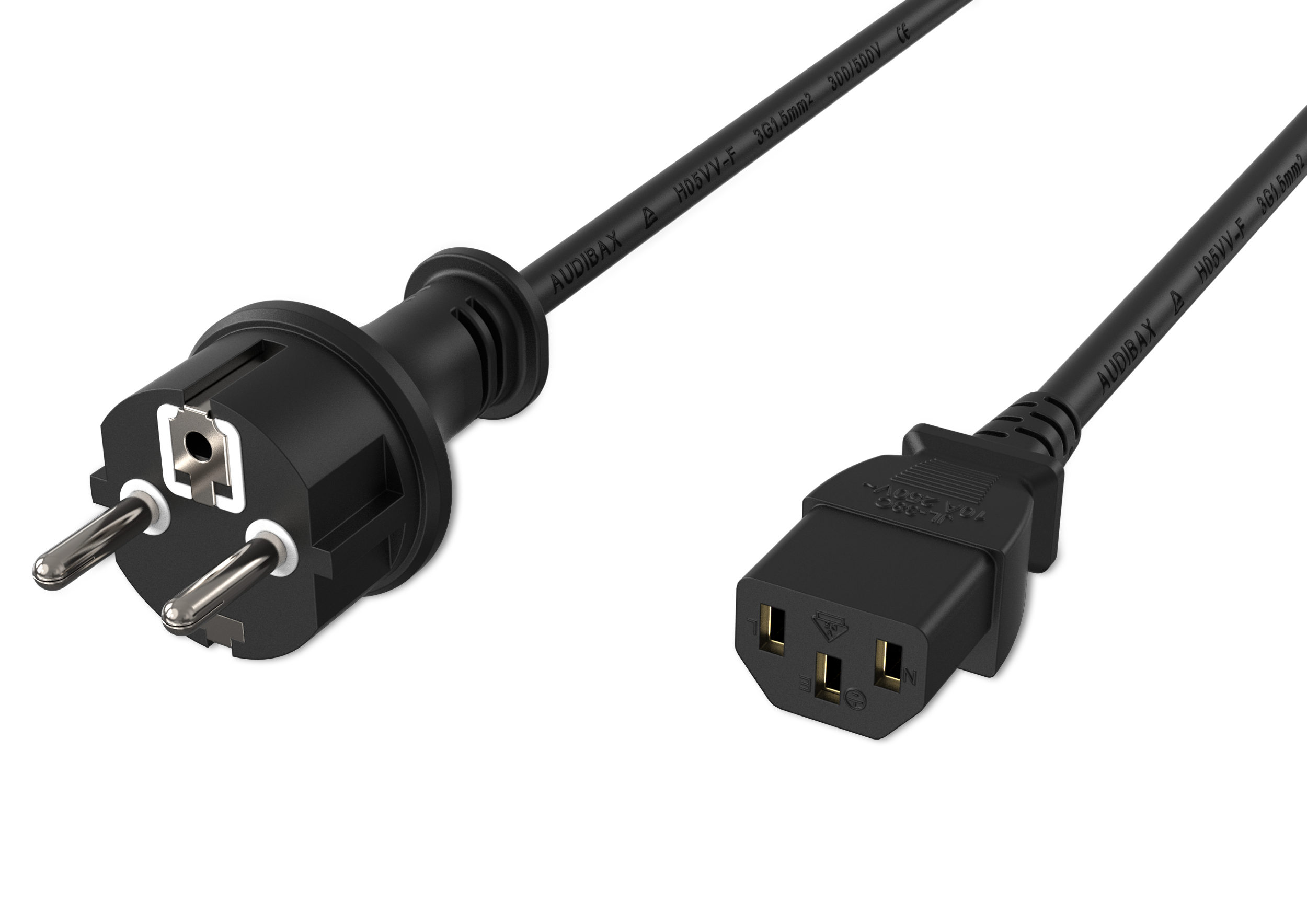 Audibax PC500-15 Cable Alimentación 5m x 1,5 mm² PC500-15 Cable de alimentación 5m