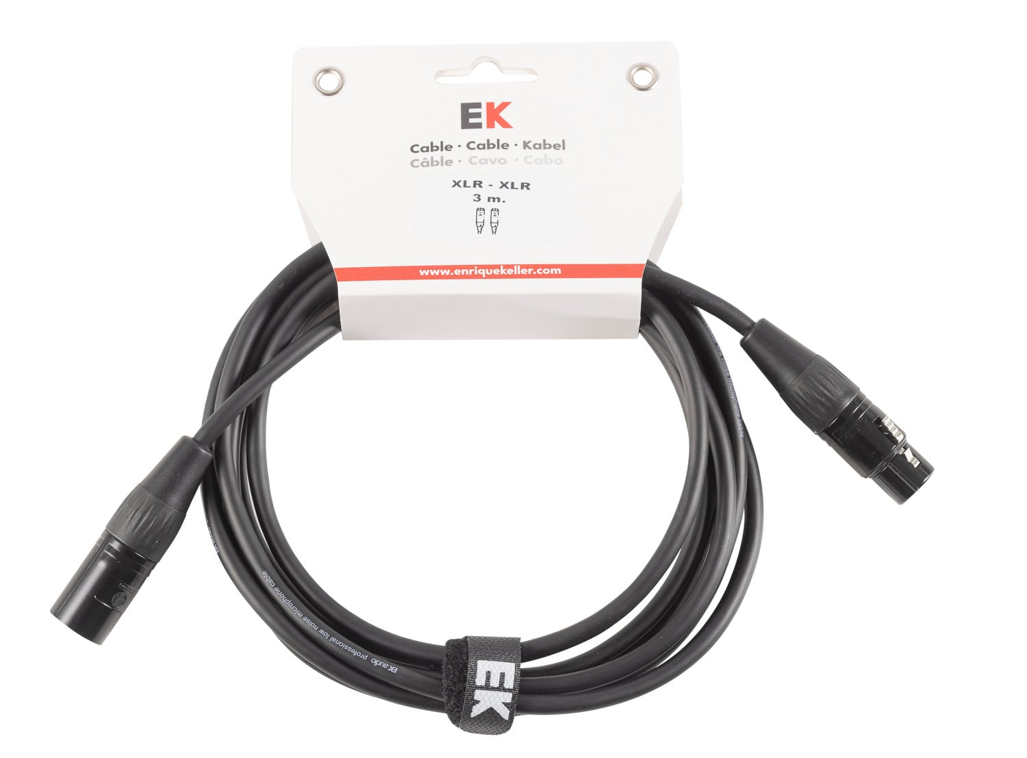 EK Audio Cable Neutrik Para Micrófono Xlr/Xlr 3 M NXX0013