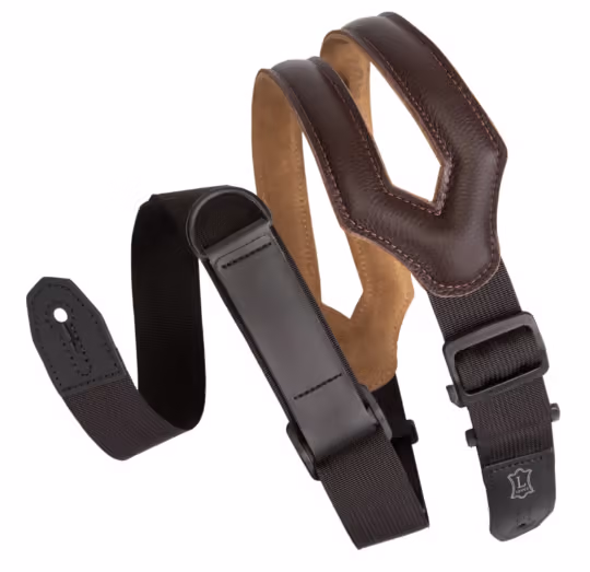 Levy's Correa Leather Right Height Series 3\" - Marrón MRHSS-DBR