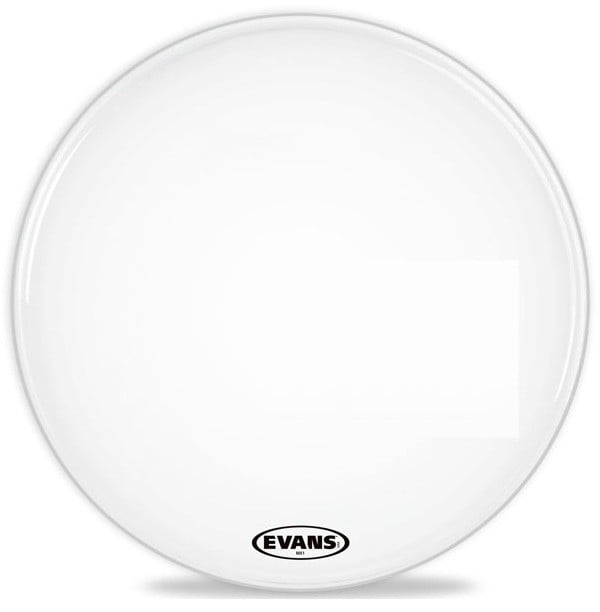 Evans BD28MX1W, Parche, 28", 1 Capa, Para Bombo, Acabado Blanco BD28MX1W