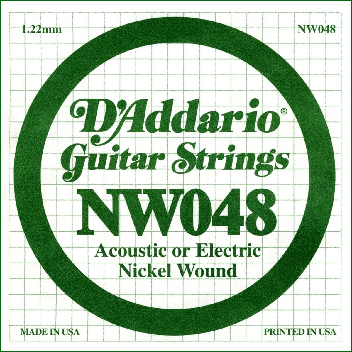 D´addario NW048 Cuerda Suelta para Guitarra Eléctrica NW048