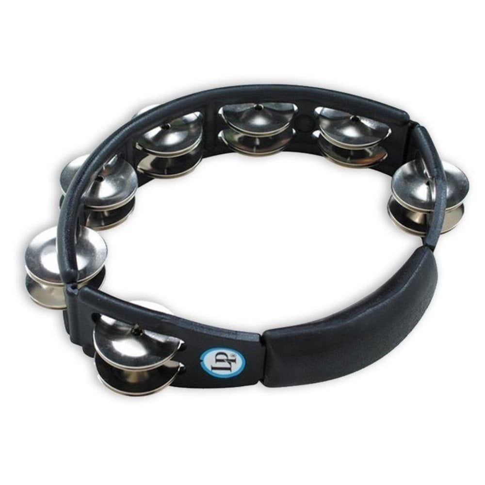 LP LP150 Panderetas Cyclop para mano. Sonajas de acero. Negro LP150