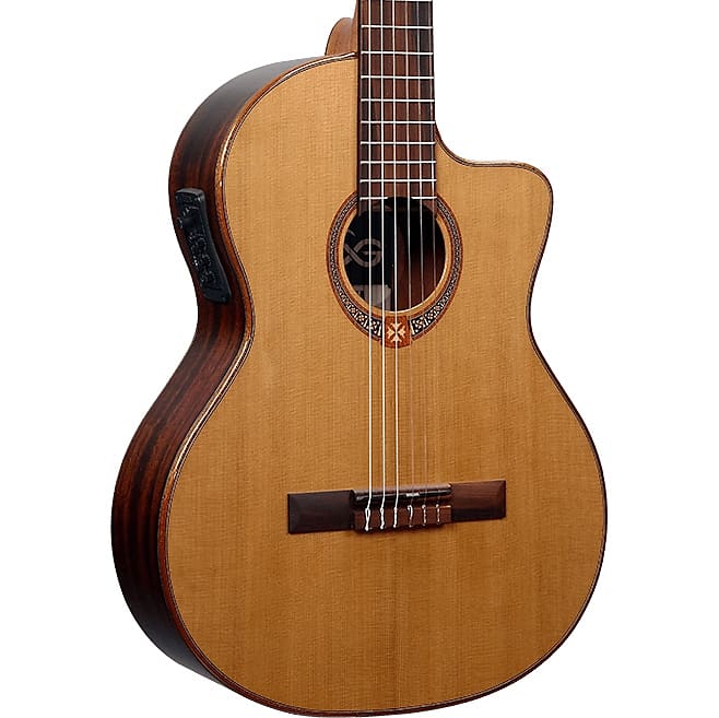 LAG OC118CE Guitarra Clásica Electrificada Serie Occitania Acabado Natural Brillante OC118CE
