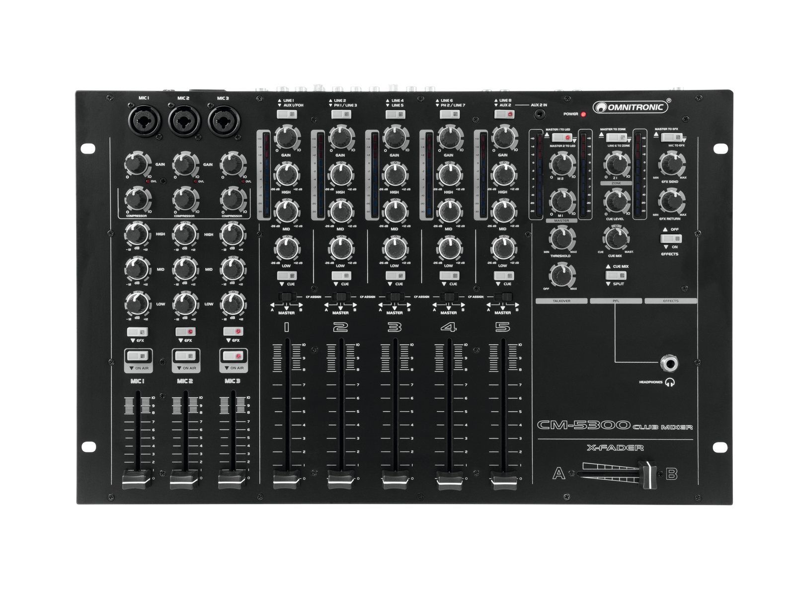 Omnitronic CM-5300 Mezclador DJ CM-5300