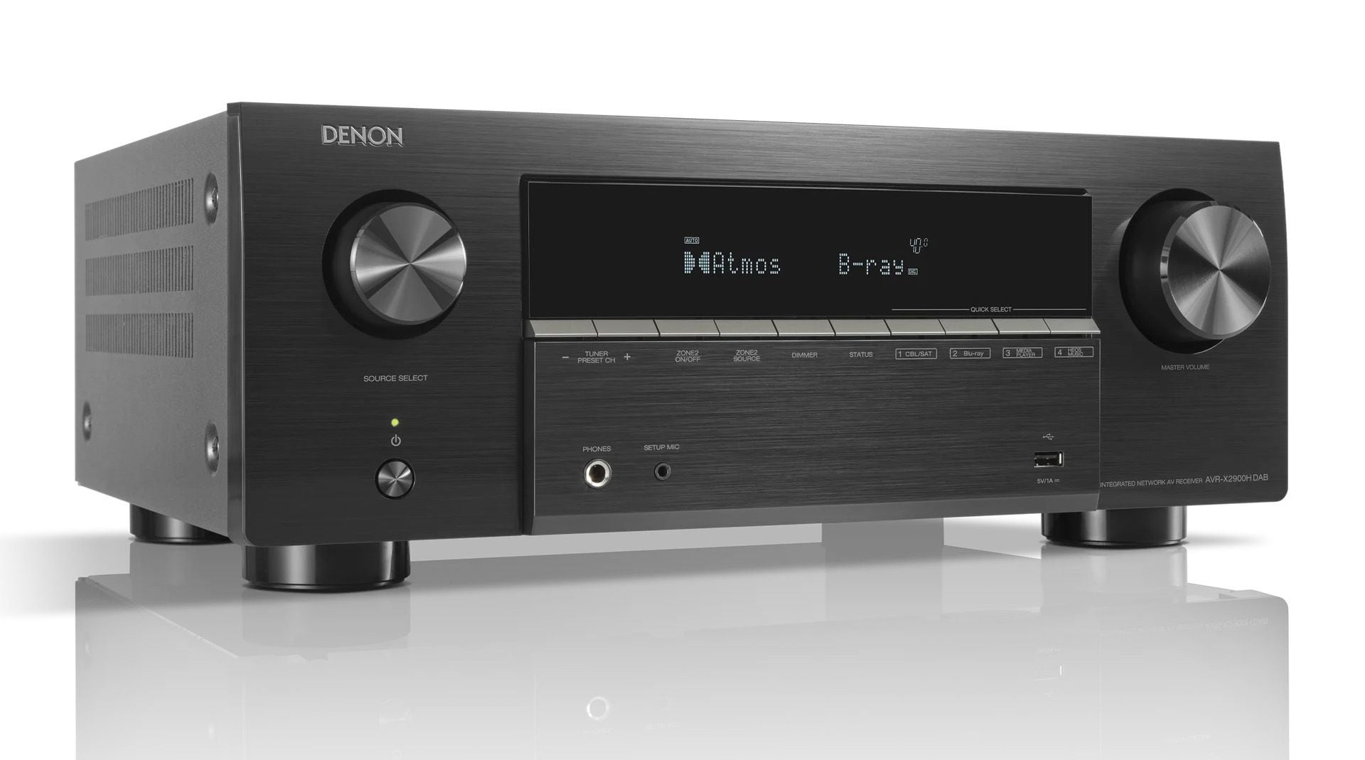 DENON AVR-X2900H DAB Negro Receptor Audio Video Home Cinema AVR-X2900H DAB