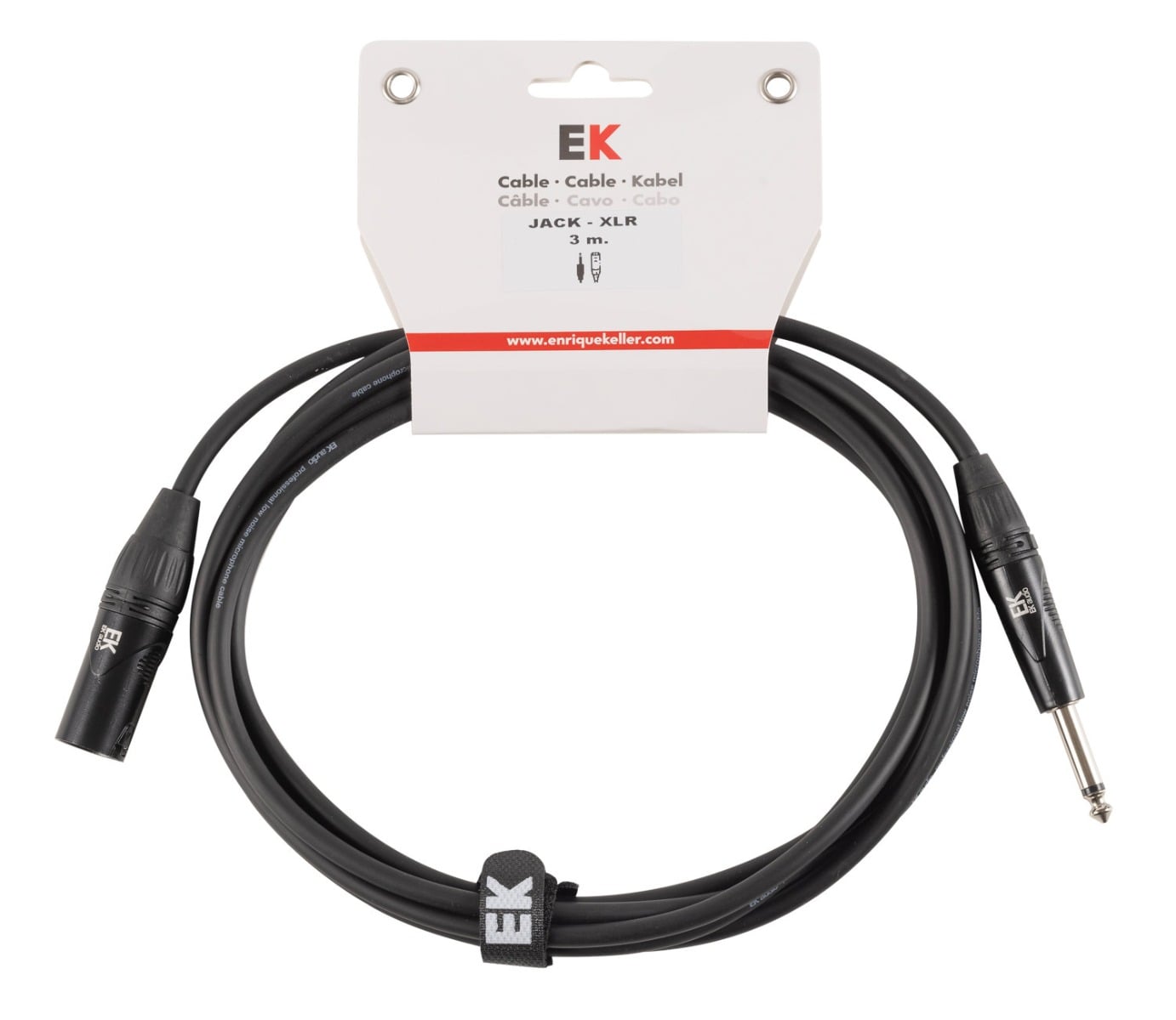 EK Audio Cable Para Micrófono Jack - Xlr Macho 3 M PXJ0053