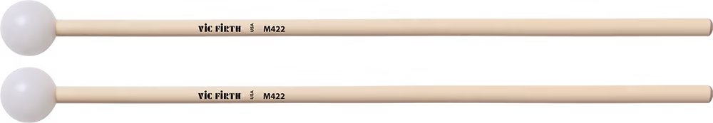 Vic Firth Mazas M422 Vf Teclado Articulate Series Poly - Medium (1 1/8\") PVFM422