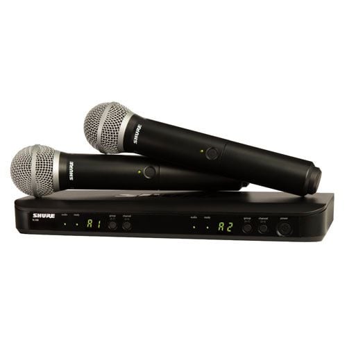 SHURE BLX288 PG58 Microfono inalambrico dual de  Mano Capsula PG58 BLX 288 PG58