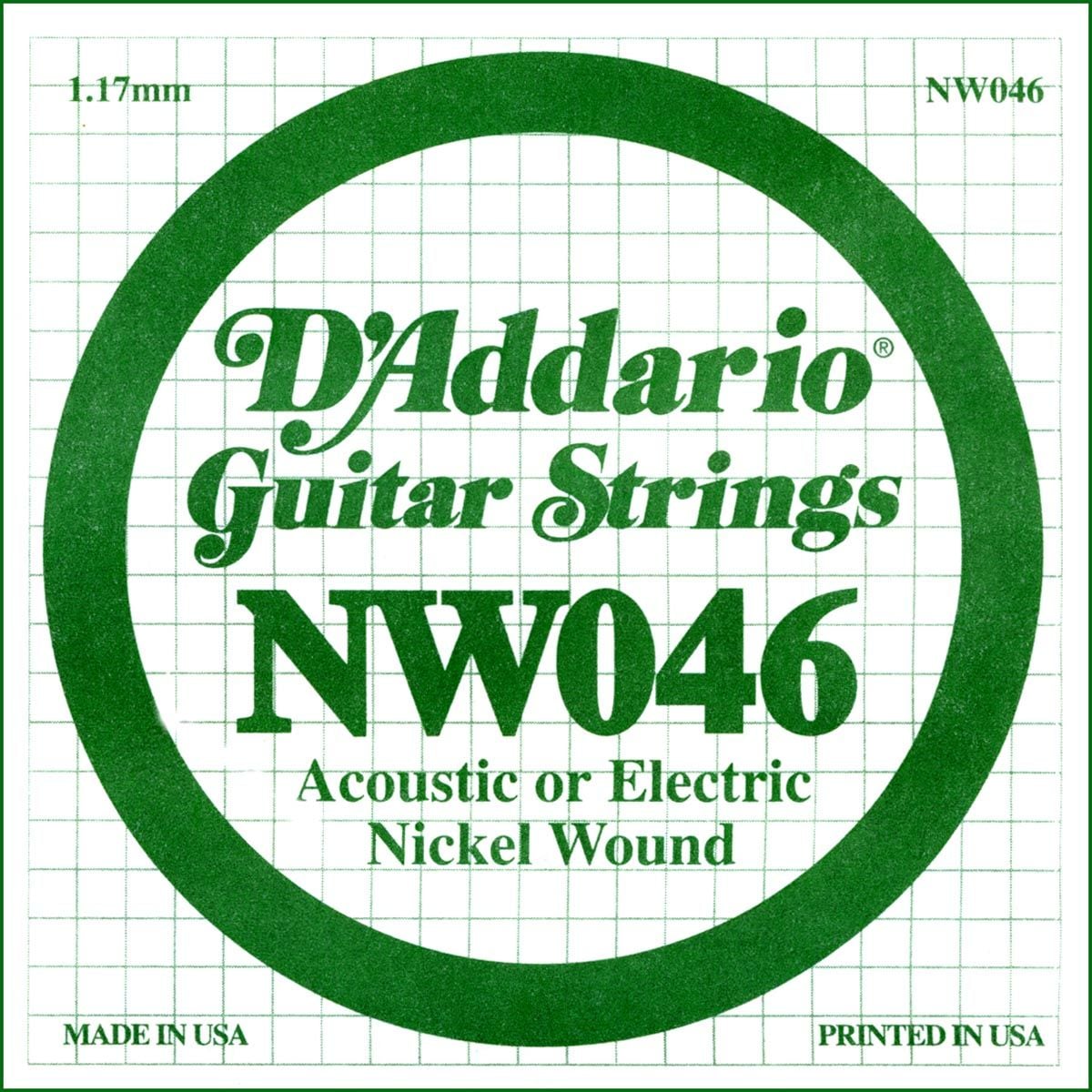 D´addario NW046 Cuerda Suelta para Guitarra Eléctrica NW046
