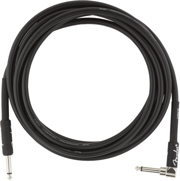 Fender Profesional Cable Guitarra Jack Mono a Jack Acodado. 3 Metros Jack Mono a Jack Acodado