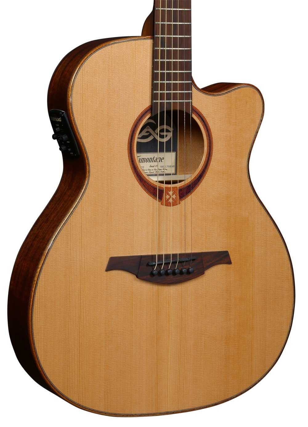 LAG T118ACE Guitarra Electro Acústica Tipo Auditorium con Cutaway Serie Tramontane T118ACE